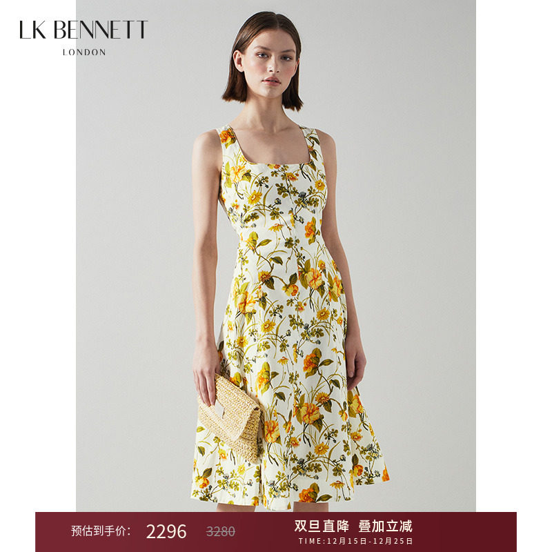 lkbennett度假风吊带裙