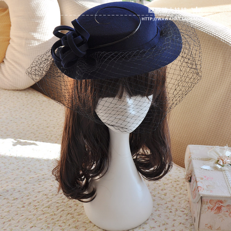 英伦复古秋冬女韩版潮平顶帽子