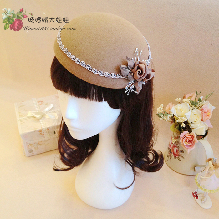 韩版圆顶蝴蝶结冬天英伦贝雷帽