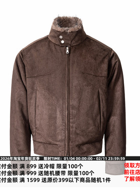 CATSSTAC 十字星麂皮立领座山雕 耐磨抗皱 秋冬锁温保暖 立领设计