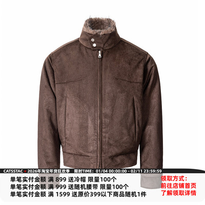 CATSSTAC 十字星麂皮立领座山雕 耐磨抗皱 秋冬锁温保暖 立领设计