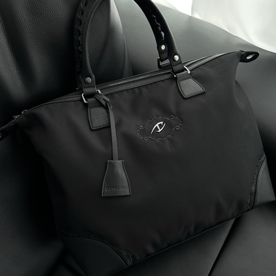 CATSSTAC 暗夜手缝尼龙托特邮差包 手提包男款大容量