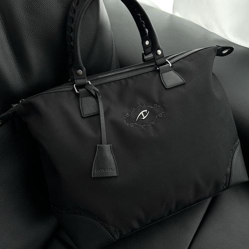 CATSSTAC 暗夜手缝尼龙托特邮差包 手提包男款大容量