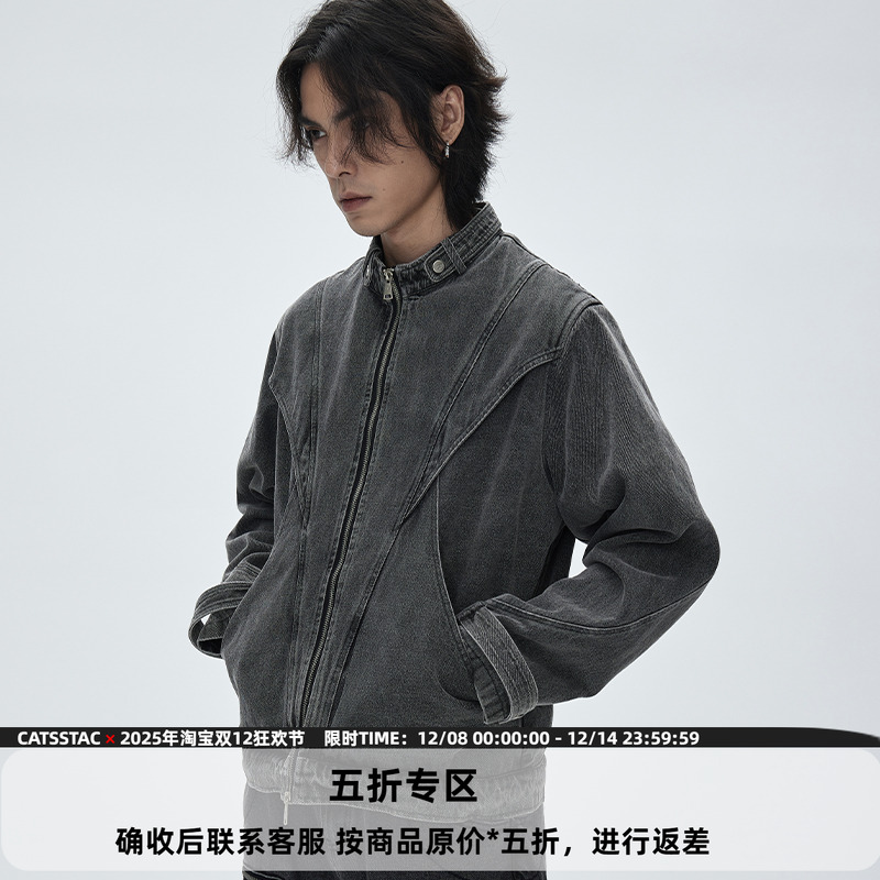 CATSSTAC龟甲活页牛仔夹克