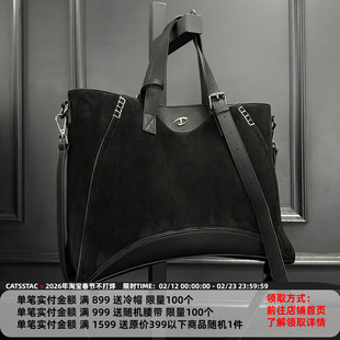 CATSSTAC 玛雅麂皮托特包 大容量 手提/斜挎 满足户外通勤