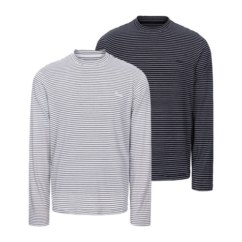 CATSSTAC 无间人丝绵羊毛混纺莱赛尔条纹打底 贴身透气 不紧绷