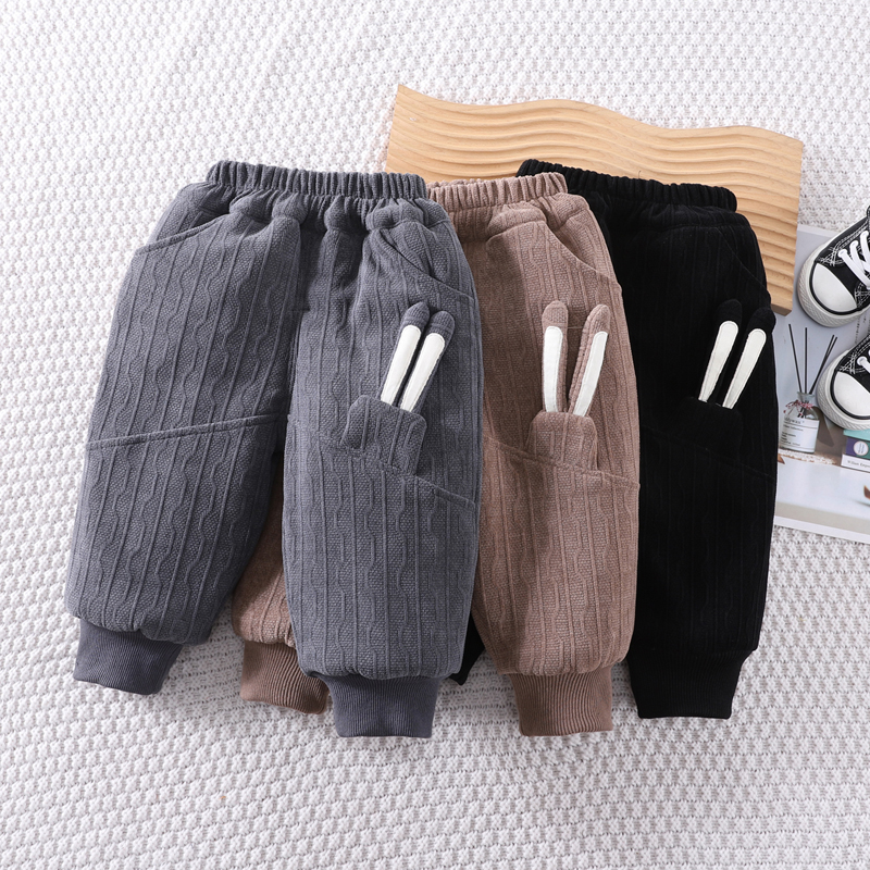 宝宝冬季加绒加厚裤子一条过冬