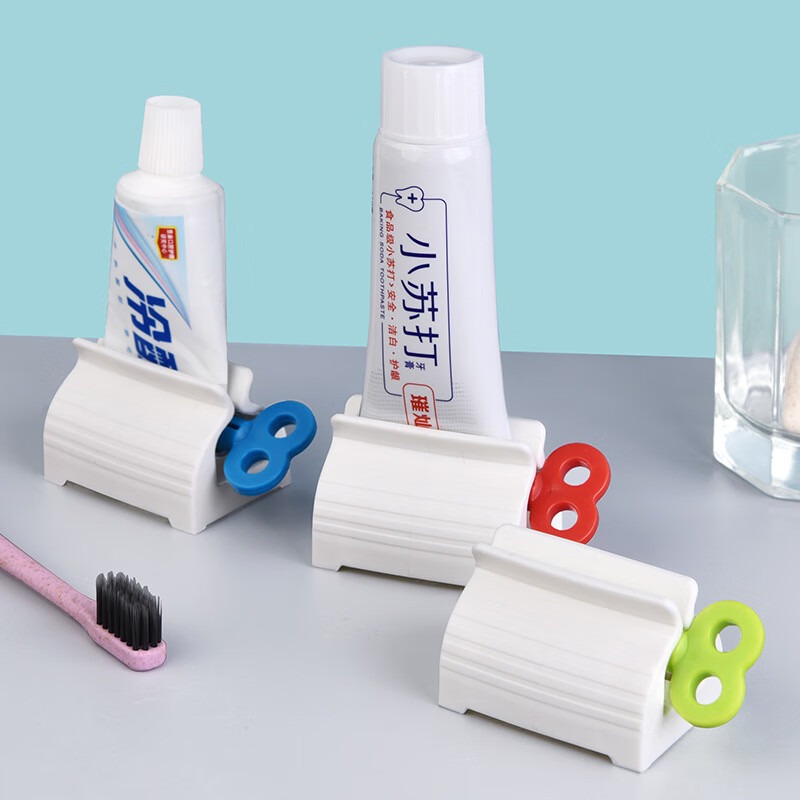 简约牙膏挤压器 创意挤牙膏器浴室牙膏架 创意家居品