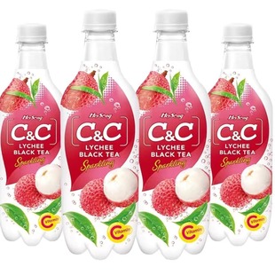 黑松CC葡萄柠檬汽水碳酸饮料维他命C天然果汁气泡水500ml 3瓶装