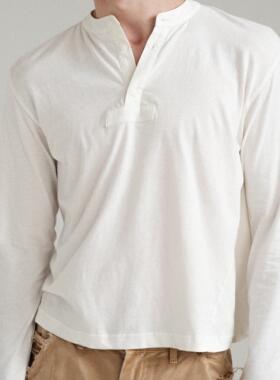 Retro 21 R21 秋冬新款纯色亨利领天丝羊毛舒适长袖轻薄打底衫