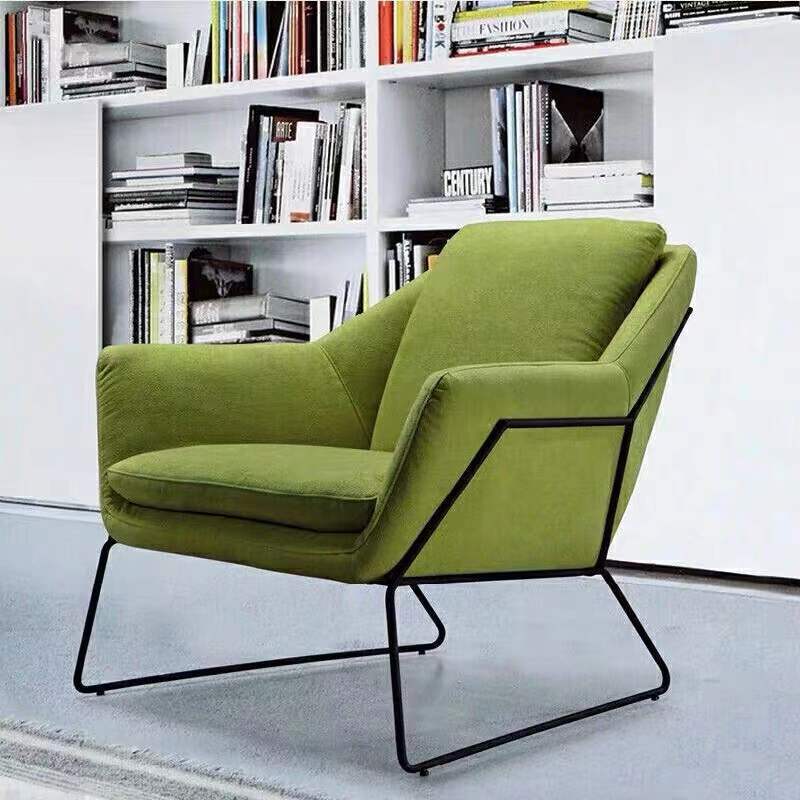 北欧铁艺沙发咖啡厅奶茶店桌椅组合简约休闲办公接待卡座单人