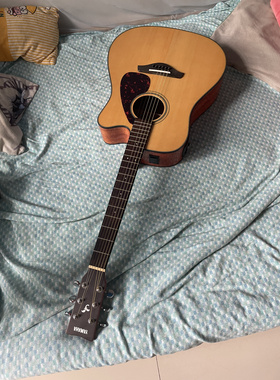 雅马哈FGX800C二手电箱F600单板民谣吉他FGX83瑕疵YAMAHA老款41寸