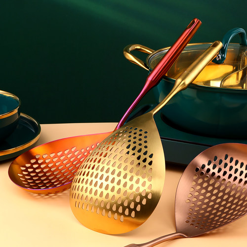 304不锈钢捞面勺加厚笊篱