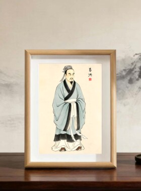 医药店国画相框摆件摆台