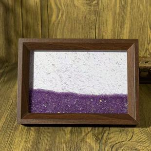 流沙相框摆件新款6寸相框新中式摆台客厅卧室办公室装饰品摆画潮