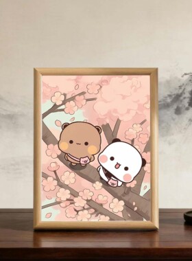 一二布布暖心治愈相框桌面摆件