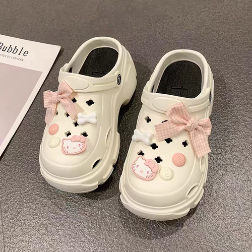 踩屎感洞洞鞋女外穿夏季新款加厚超软防滑防臭居家户外eva拖鞋女