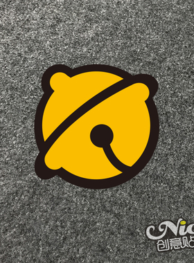 叮当猫哆啦A梦黄色小铃铛 汽车改装创意可爱个性反光贴纸车贴