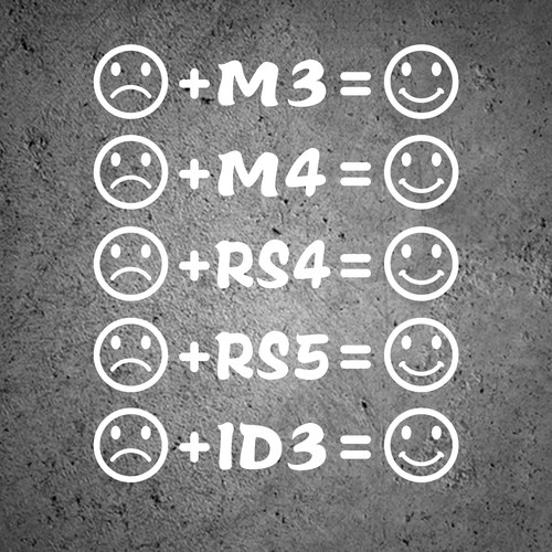 M3M4RS4ID3笑脸搞笑车贴