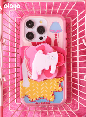 沙发猫咪iphone17原创苹果16promax手机壳磁吸新款趣味适用iPhone15pro磁吸壳个性插画卡通苹果14可爱小众13