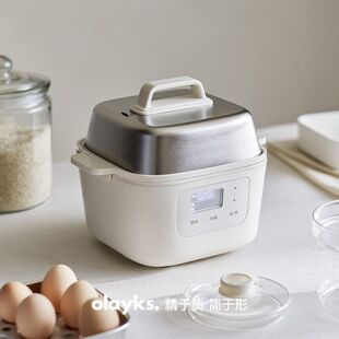 ks欧莱电家用蒸锅锅立时电olay煮迷你不锈钢电饭煲多功能蒸煮炖