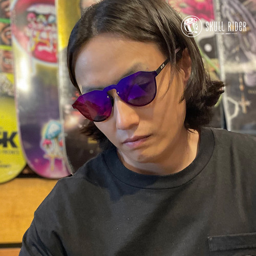 SKULLRIDER金属全镜太阳眼镜
