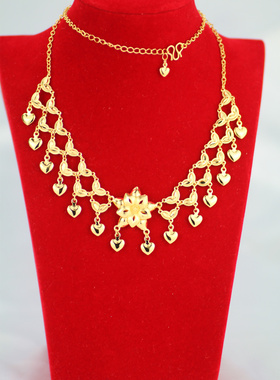 新款新娘结婚女款婚庆镀金项链