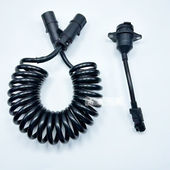 适用解放J6P电线7芯螺旋线电源线JH6挂车线367连接线插座通用原厂