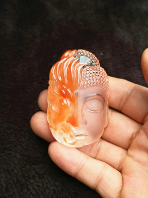天然一念之间佛魔吊坠