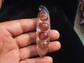 晶山角商城天然铜发晶四季 78×21×17mm27.8g 平安 豆吊坠 四季