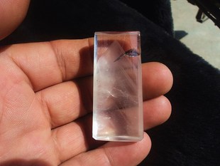 13mm 30.1g 晶山角商城天然绿幽灵内有千层山金字塔型吊坠