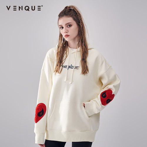 加拿大VENQUE潮牌爱心款卫衣