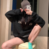 FOG ESSENTIALS900克重磅王嘉尔同款 Sharkface男女圆领针织毛衣秋