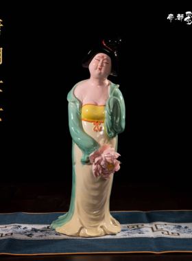 洛阳文创唐朝仕女唐三彩纪念品