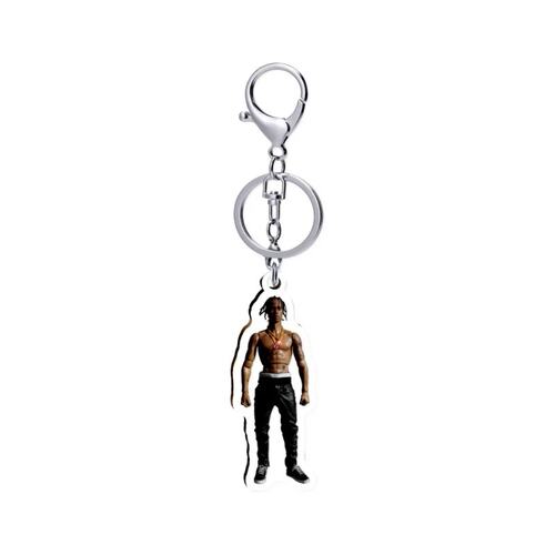travis scott rodeo 玩偶 5cm透明钥匙扣龙虾扣
