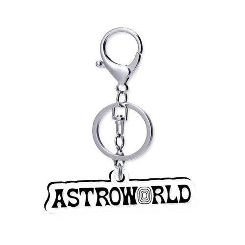 Travis Scott ASTROWORLD 5cm透明钥匙扣龙虾扣