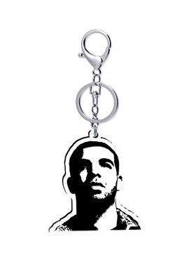 drake thank me later 5cm透明钥匙扣龙虾扣