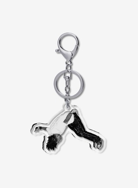 playboi carti die lit 5cm透明钥匙扣龙虾扣