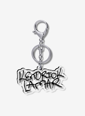 kendrick lamar goodkid maadcity 黑色 5cm透明钥匙扣龙虾扣