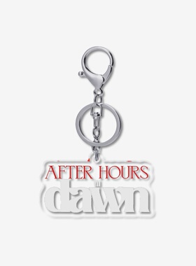 the weeknd after hours til dawn 5cm透明钥匙扣龙虾扣