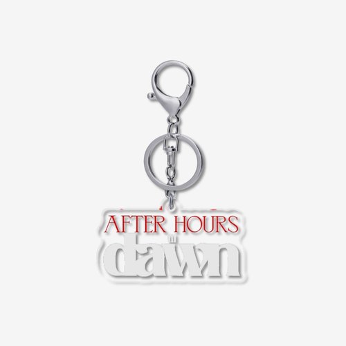 the weeknd after hours til dawn 5cm透明钥匙扣龙虾扣