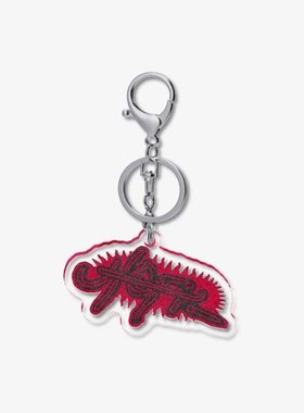 Travis Scott UTOPIA logo 5cm透明钥匙扣龙虾扣【红色+褐色】