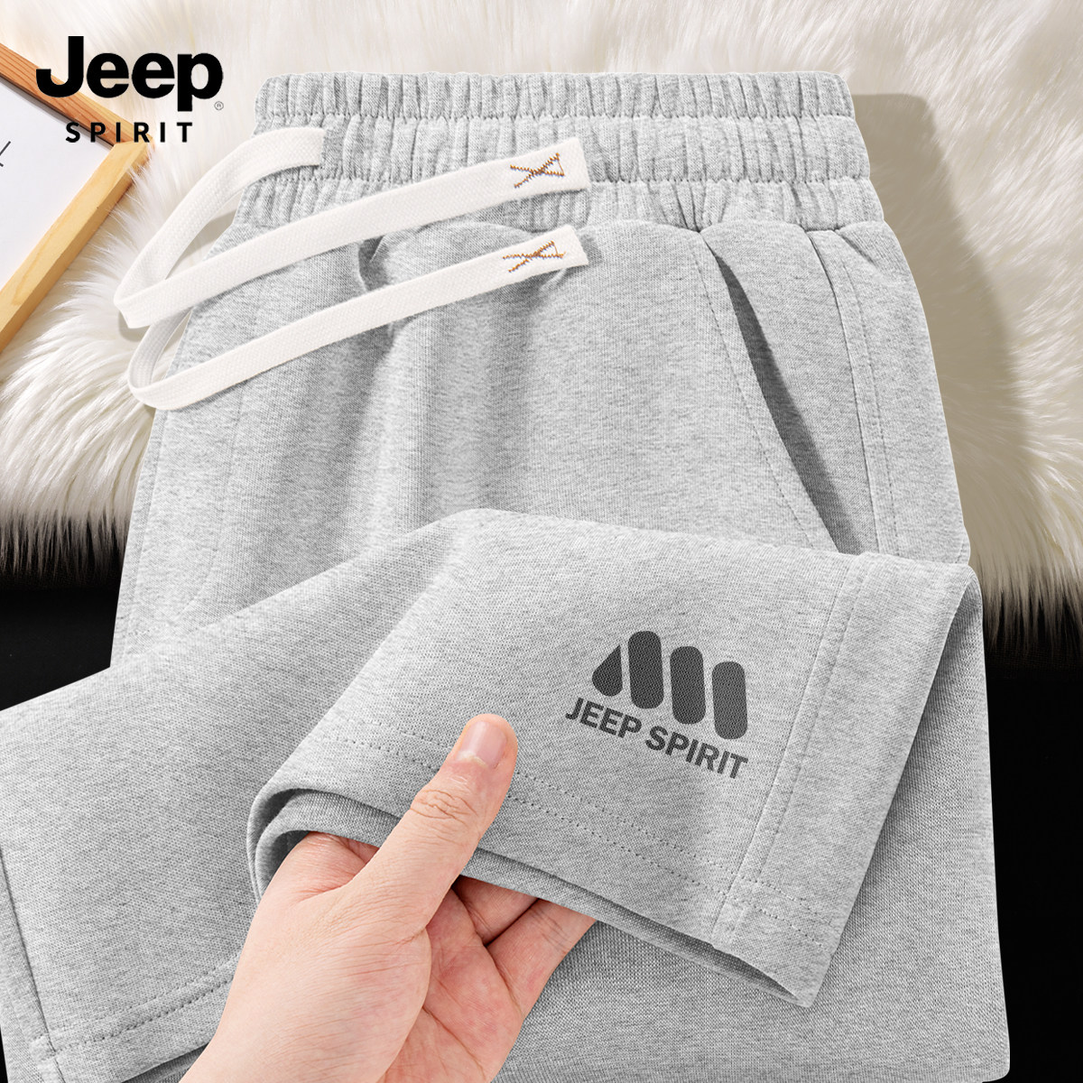 JEEP吉普美式短裤男夏季新款青少年运动五分裤男款大码男士裤子X