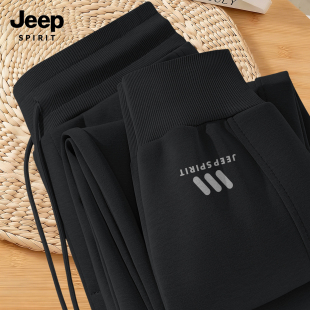 JEEP吉普休闲长裤男2026新款春季百搭男款卫裤美式痞帅风男士裤子