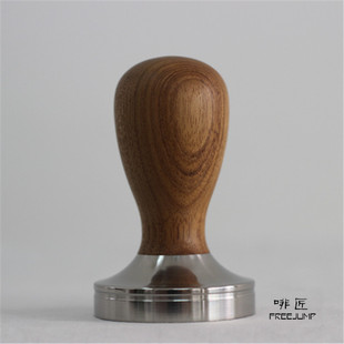 啡匠 |传统咖啡压粉器 粉锤 缅甸柚木 tamper
