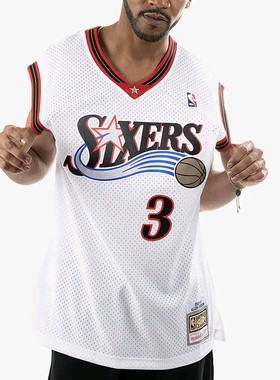 NBA 3号艾弗森复古球衣背心男款
