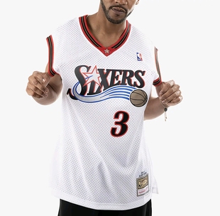NBA 3号艾弗森复古球衣背心男款