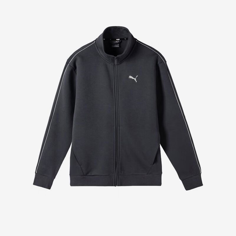 PUMA彪马 纯色简约复古运动休闲立领拉链夹克外套男款 686082-69