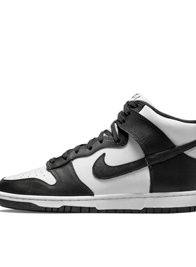 耐克Nike Dunk黑白熊猫黑标高帮复古休闲DD1399-105（nmc仓）