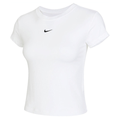 Nike 纯色圆领运动休闲短袖T恤女款 FV5509-100